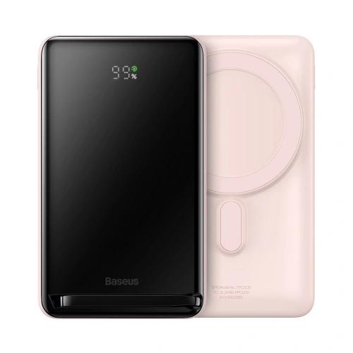 Kup Powerbank Baseus Magnetic állvány vezeték nélküli töltés MagSafe 10000mAh 20W Külföldi kiadás rózsaszín + USB-C kábel Xiaobai 60W 0,5m - BSU3606 - {ean13} - Sklep Home Screen