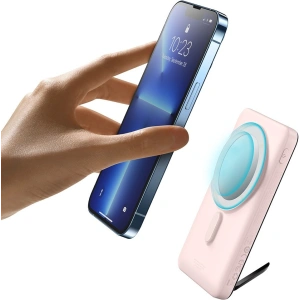 Buy Powerbank Baseus Magnetic Bracket Wireless Charge MagSafe 10000mAh 20W Overseas Edition pink + kabel USB-C Xiaobai 60W 0,5m - BSU3606 - {ean13} - Home Screen Store Europe