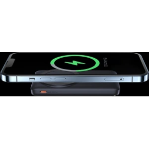 Powerbank Baseus Magnetic Bracket Wireless Charge MagSafe 10000mAh 20W Overseas Edition różowy + kabel USB-C Xiaobai 60W 0,5m