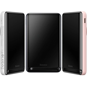 Buy Powerbank Baseus Magnetic Bracket Wireless Charge MagSafe 10000mAh 20W Overseas Edition pink + kabel USB-C Xiaobai 60W 0,5m - BSU3606 - {ean13} - Home Screen Store Europe