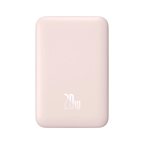 Buy Powerbank Baseus Magnetic Mini 10000mAh 20W pink + USB-C/USB-C Cable 60W 0,5m white - BSU3607 - {ean13} - Home Screen Store Europe