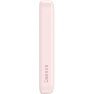 Powerbank Baseus Magnetic Mini 10000mAh 20W różowy + kabel USB-C/USB-C 60W 0,5m biały
