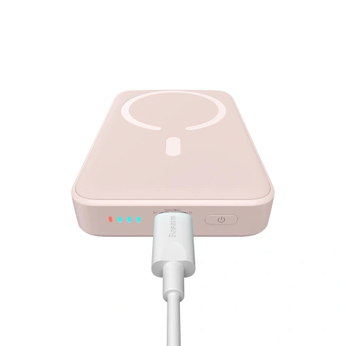 Buy Powerbank Baseus Magnetic Mini 10000mAh 20W pink + USB-C/USB-C Cable 60W 0,5m white - BSU3607 - {ean13} - Home Screen Store Europe