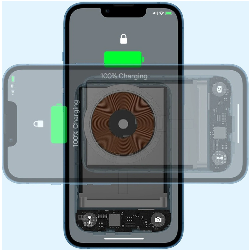 Powerbank Baseus Magnetic Mini 10000mAh 20W różowy + kabel USB-C/USB-C 60W 0,5m biały