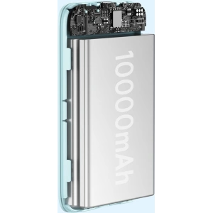 Powerbank Baseus Magnetic Mini 10000mAh 20W różowy + kabel USB-C/USB-C 60W 0,5m biały