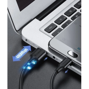 Kabel UGREEN US289 USB/microUSB 2,4A 480Mbps 1,5m czarny