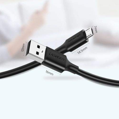 Kup Kabel UGREEN US289 USB/microUSB 2,4A 480Mbps 1,5m černý - UGR1417 - {ean13} - Sklep Home Screen