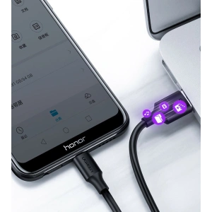 Kabel UGREEN US289 USB/microUSB 2,4A 480Mbps 1,5m černý