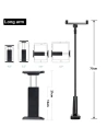 Kup Suport de birou AWEI X3 4-10,5 inch negru. - AWEI115 - {ean13} - Sklep Home Screen