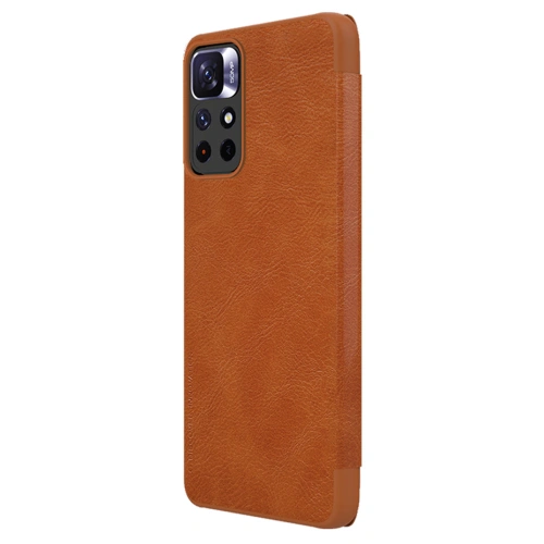Buy Nillkin Qin Xiaomi Redmi Note 11S 5G/11T 5G/Poco M4 Pro 5G brown - NLK671 - {ean13} - Home Screen Store Europe