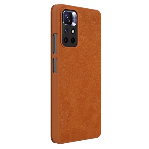 Buy Nillkin Qin Xiaomi Redmi Note 11S 5G/11T 5G/Poco M4 Pro 5G brown - NLK671 - {ean13} - Home Screen Store Europe