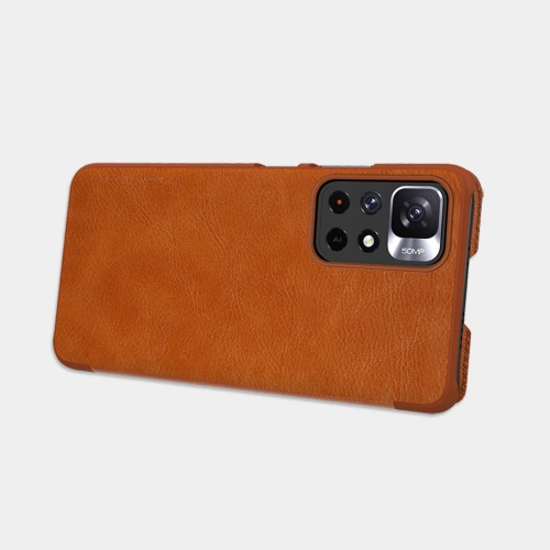 Buy Nillkin Qin Xiaomi Redmi Note 11S 5G/11T 5G/Poco M4 Pro 5G brown - NLK671 - {ean13} - Home Screen Store Europe
