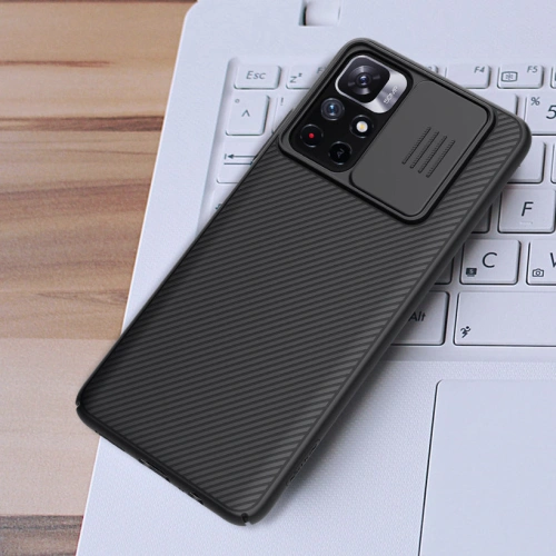 Kup Etui Nillkin CamShield Xiaomi Redmi Note 11S 5G/11T 5G/Poco M4 Pro 5G modrá - NLK675 - {ean13} - Sklep Home Screen