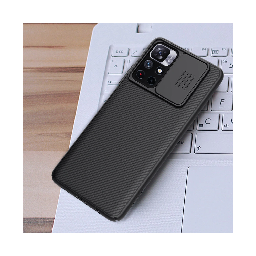 Etui Nillkin CamShield Xiaomi Redmi Note 11S 5G/11T 5G/Poco M4 Pro 5G niebieski