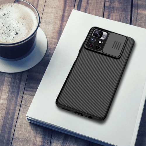 Kup Etui Nillkin CamShield Xiaomi Redmi Note 11S 5G/11T 5G/Poco M4 Pro 5G modrá - NLK675 - {ean13} - Sklep Home Screen