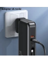 Kup Powerbank USAMS PB63 3in1 10000mAh 20W QC US+EU Plug + cablu USB-C/Lightning/MicroUSB negru/black 10KCD17201 - USA789 - {ean13} - Sklep Home Screen