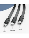 Kup Powerbank USAMS PB63 3in1 10000mAh 20W QC US+EU Plug + cablu USB-C/Lightning/MicroUSB negru/black 10KCD17201 - USA789 - {ean13} - Sklep Home Screen