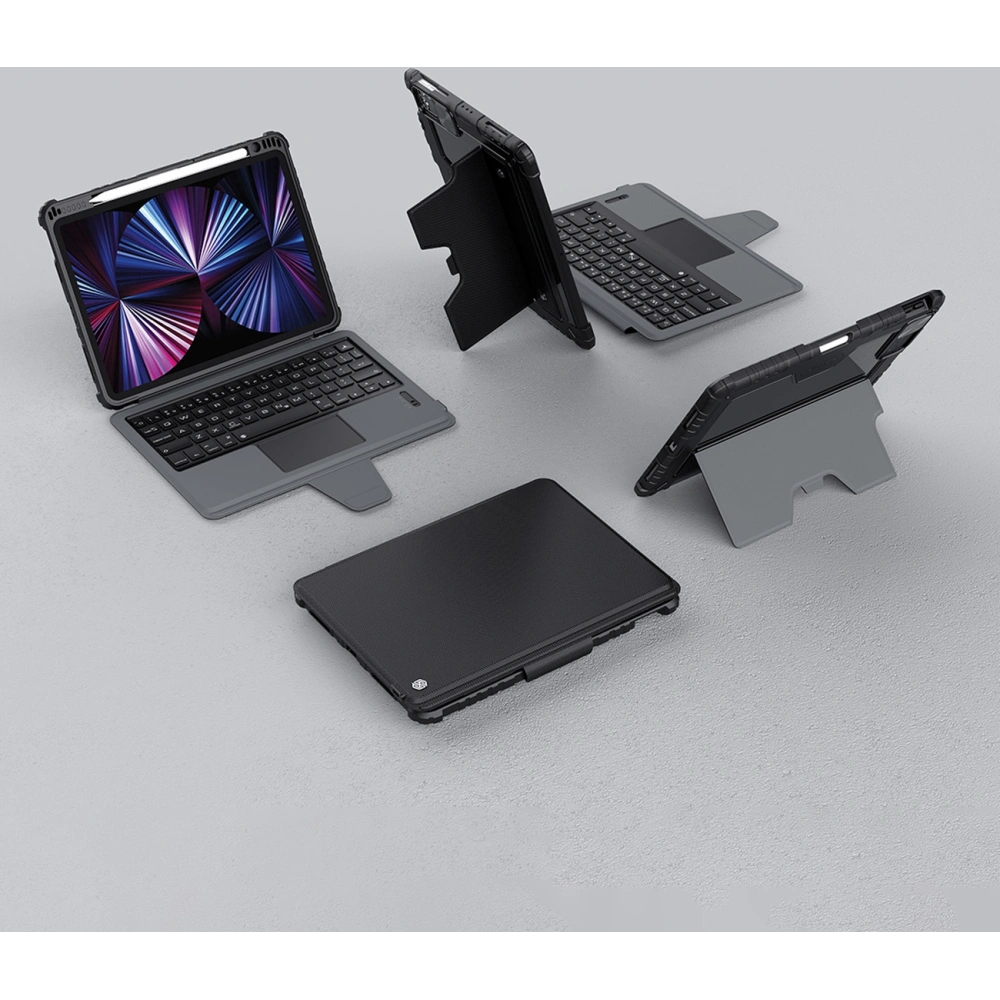 Etui Nillkin Armor Keyboard Bluetooth Apple iPad Air 10.9 2020 (4. gen)/iPad Pro 11 2018/2020/2021 (1., 2. i 3. gen) czarny
