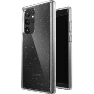 Etui Speck Presidio Perfect-Clear s třpytkami MICROBAN Samsung Galaxy S22 Ultra (Čiré/Platinové třpytky)