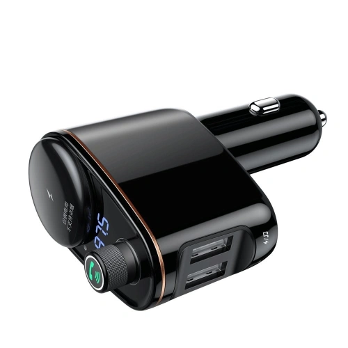 Buy Transmitter FM Baseus Locomotive Black - BSU083BLK - {ean13} - Home Screen Store Europe