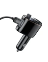 Buy Transmitter FM Baseus Locomotive Black - BSU083BLK - {ean13} - Home Screen Store Europe
