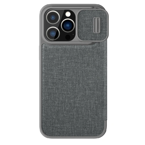 Kup Case Nillkin Qin Cloth Pro Apple iPhone 13 Pro Max grau - NLK694 - {ean13} - Sklep Home Screen