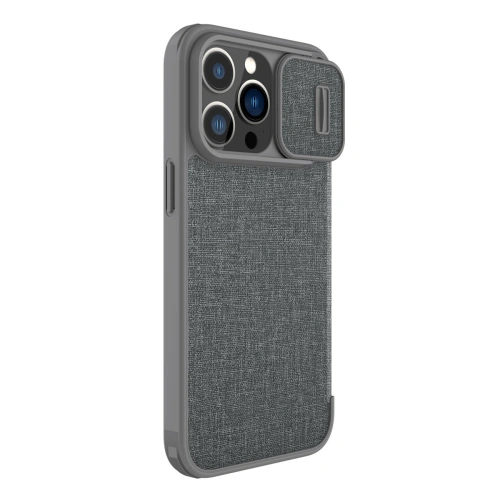 Kup Case Nillkin Qin Cloth Pro Apple iPhone 13 Pro Max grau - NLK694 - {ean13} - Sklep Home Screen