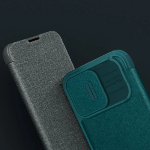 Kup Case Nillkin Qin Cloth Pro Apple iPhone 13 Pro Max grau - NLK694 - {ean13} - Sklep Home Screen
