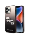 Etui Karl Lagerfeld KLHCP14LTGKCK Apple iPhone 14 Pro hardcase negru/black Gradient Ikonik Karl & Choupette