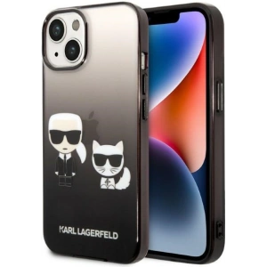 Etui Karl Lagerfeld KLHCP14MTGKCK Apple iPhone 14 Plus / 15 Plus hardcase czarny/black Gradient Ikonik Karl & Choupette