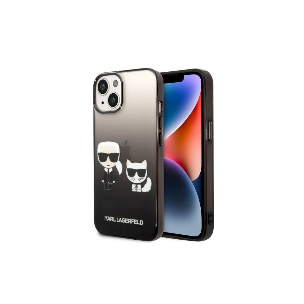 Etui Karl Lagerfeld KLHCP14MTGKCK Apple iPhone 14 Plus / 15 Plus hardcase czarny/black Gradient Ikonik Karl & Choupette