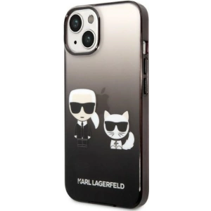 Etui Karl Lagerfeld KLHCP14MTGKCK Apple iPhone 14 Plus / 15 Plus hardcase czarny/black Gradient Ikonik Karl & Choupette