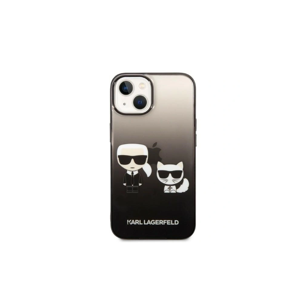 Etui Karl Lagerfeld KLHCP14MTGKCK Apple iPhone 14 Plus / 15 Plus hardcase czarny/black Gradient Ikonik Karl & Choupette