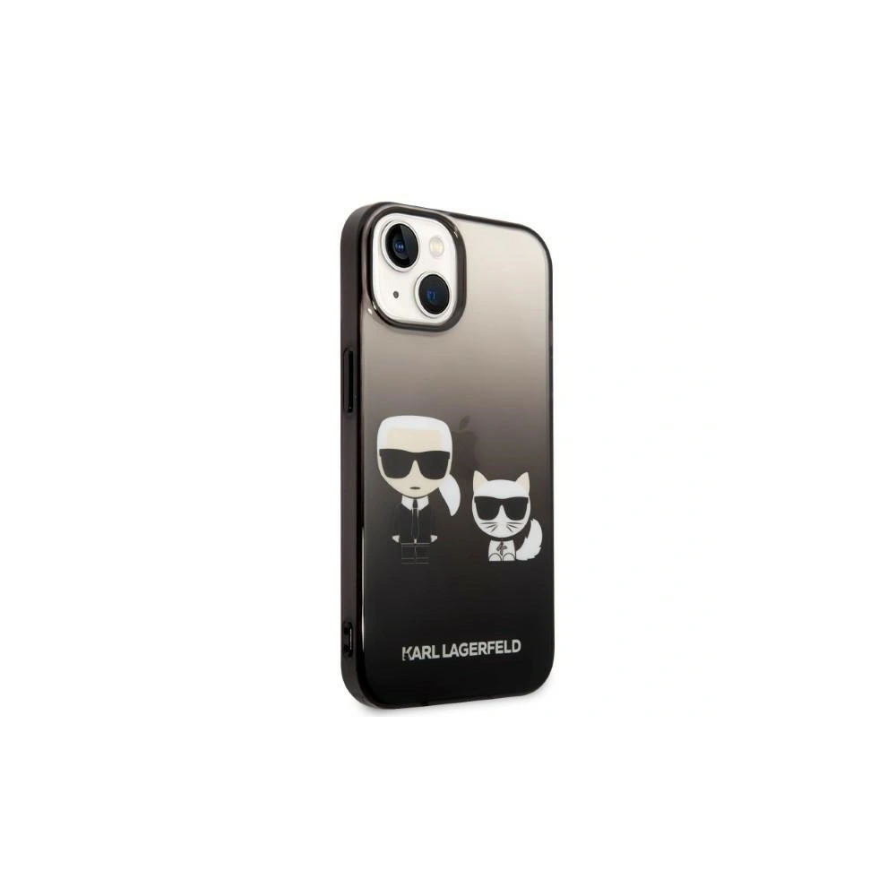 Etui Karl Lagerfeld KLHCP14MTGKCK Apple iPhone 14 Plus / 15 Plus hardcase czarny/black Gradient Ikonik Karl & Choupette