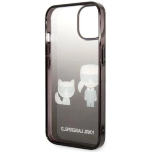 Etui Karl Lagerfeld KLHCP14MTGKCK Apple iPhone 14 Plus / 15 Plus hardcase czarny/black Gradient Ikonik Karl & Choupette