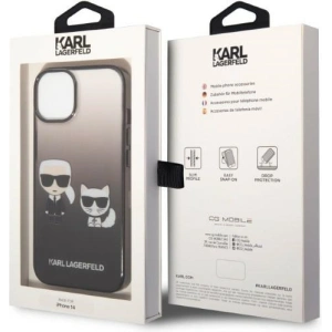 Etui Karl Lagerfeld KLHCP14MTGKCK Apple iPhone 14 Plus / 15 Plus hardcase czarny/black Gradient Ikonik Karl & Choupette