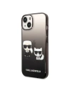 Kup Etui Karl Lagerfeld KLHCP14STGKCK Apple iPhone 14 hardcase negru/black Gradient Ikonik Karl & Choupette - KLD1171 - {ean13} - Sklep Home Screen