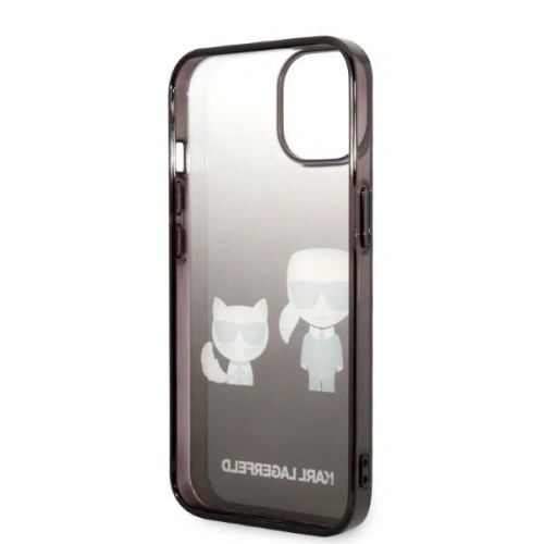 Kup Etui Karl Lagerfeld KLHCP14STGKCK Apple iPhone 14 hardcase czarny/black Gradient Ikonik Karl & Choupette - KLD1171 - {ean13} - Sklep Home Screen