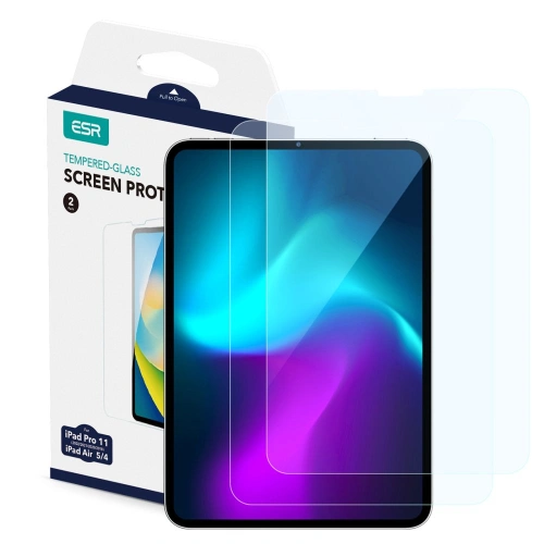 Buy ESR Tempered Glass Apple iPad Pro 11 2020/2021 (2, 3 gen)/iPad Air 10.9 2020/2022 (4, 5 gen) Clear [2 PACK] - ESR578 - {ean13} - Home Screen Store Europe