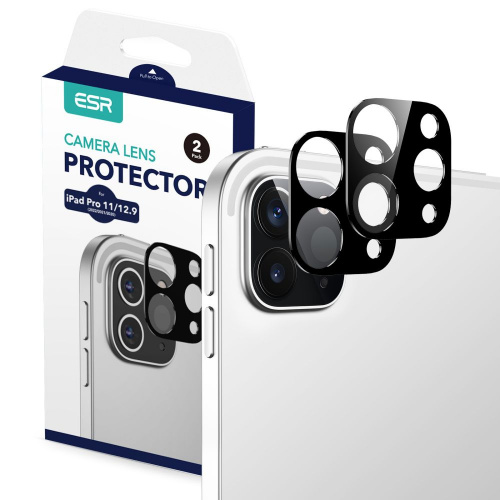 Kup Szkło na aparat ESR Camera Lens Apple iPad Pro 12.9 2020/2021 (4, 5 gen)/iPad Pro 11 2020/2021 (2, 3 gen) Black [2 PACK] - 4894240104002 - ESR579 - Homescreen.pl