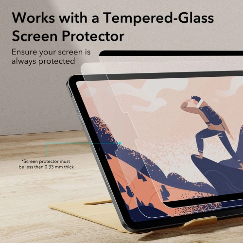 Kup Folia ESR Paper Feel Magnetic Apple iPad Pro 11 2020/2021 (2, 3 gen)/iPad Air 10.9 2020/2022 (4, 5 gen) Matte Clear - ESR580 - {ean13} - Sklep Home Screen