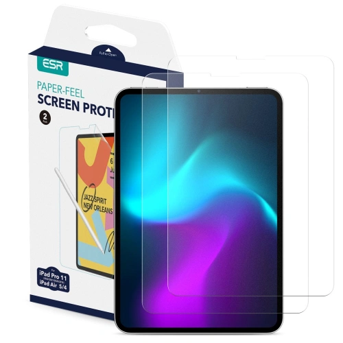Kup Folia ESR Paper Feel Apple iPad Pro 11 2020/2021 (2, 3 gen)/iPad Air 10.9 2020/2022 (4, 5 gen) Mat Transparent [2 PACK] - ESR582 - {ean13} - Sklep Home Screen
