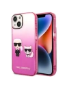 Etui Karl Lagerfeld KLHCP14STGKCP Apple iPhone 14 hardcase różowy/pink Gradient Ikonik Karl & Choupette