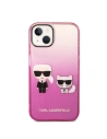Kup Etui Karl Lagerfeld KLHCP14STGKCP Apple iPhone 14 hardcase różowy/pink Gradient Ikonik Karl & Choupette - KLD1172 - {ean13} - Sklep Home Screen