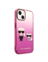 Kup Etui Karl Lagerfeld KLHCP14STGKCP Apple iPhone 14 hardcase różowy/pink Gradient Ikonik Karl & Choupette - KLD1172 - {ean13} - Sklep Home Screen