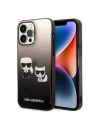 Etui Karl Lagerfeld KLHCP14XTGKCK Apple iPhone 14 Pro Max hardcase černý/black Gradient Ikonik Karl & Choupette
