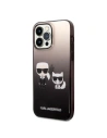Kup Etui Karl Lagerfeld KLHCP14XTGKCK Apple iPhone 14 Pro Max hardcase czarny/black Gradient Ikonik Karl & Choupette - KLD1173 - {ean13} - Sklep Home Screen