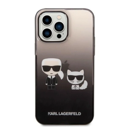 Kup Etui Karl Lagerfeld KLHCP14XTGKCK Apple iPhone 14 Pro Max hardcase czarny/black Gradient Ikonik Karl & Choupette - KLD1173 - {ean13} - Sklep Home Screen