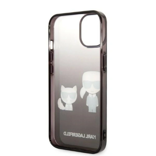 Kup Etui Karl Lagerfeld KLHCP14XTGKCK Apple iPhone 14 Pro Max hardcase czarny/black Gradient Ikonik Karl & Choupette - KLD1173 - {ean13} - Sklep Home Screen