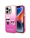 Etui Karl Lagerfeld KLHCP14XTGKCP Apple iPhone 14 Pro Max hardcase roz/roz Gradient Ikonik Karl & Choupette